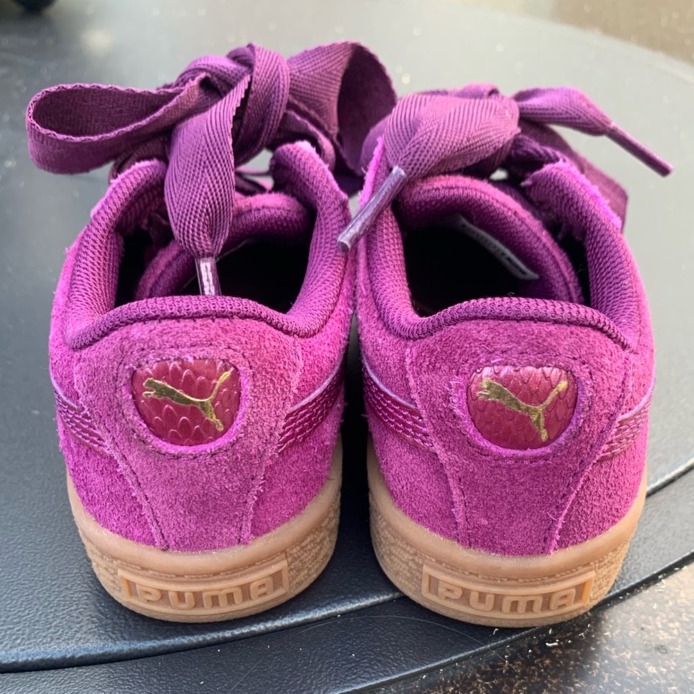 Little girls Puma Suede Heart sneaker - Picture 3 of 6